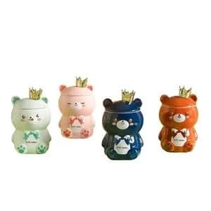 Custom 17 oz.Cute Bear Ceramic Mug with Handle