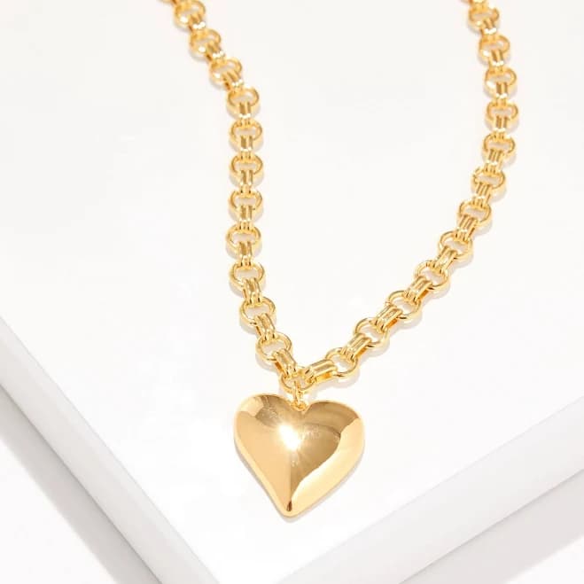 Talbots Women's Soft Heart Pendant Necklace