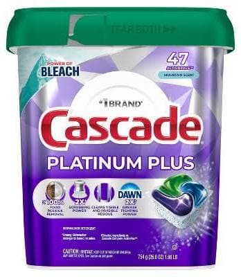 Cascade Platinum Plus Dishwasher Pods