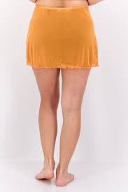 Buy Dippin' Daisy's Women Textured Mini Skirt, Orange Online | Brands For Less