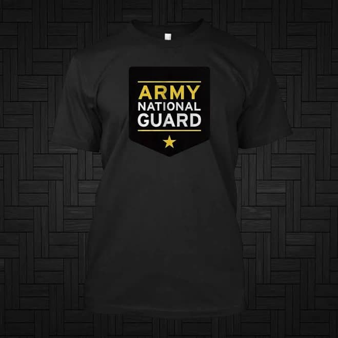 Army National Guard - Unisex Tee Size S-5XL Black Navy White
