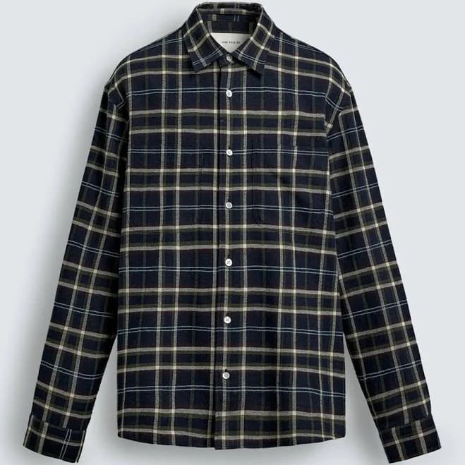 Zara Men's Plaid Flannel Shirt