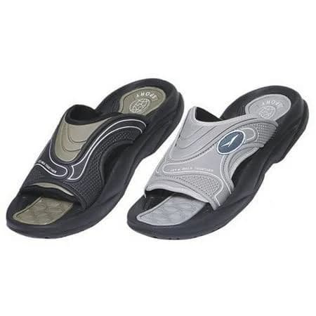 Shoe Shack Men's Premium Rubber Slide Sandal Slippers