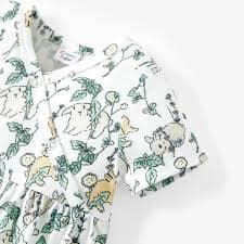 Baby Girl Clothes Floral Print Jumpsuit Color block - PatPat
