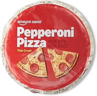 Amazon Saver, Pepperoni Pizza, Thin Crust, 14.8 Oz, Frozen