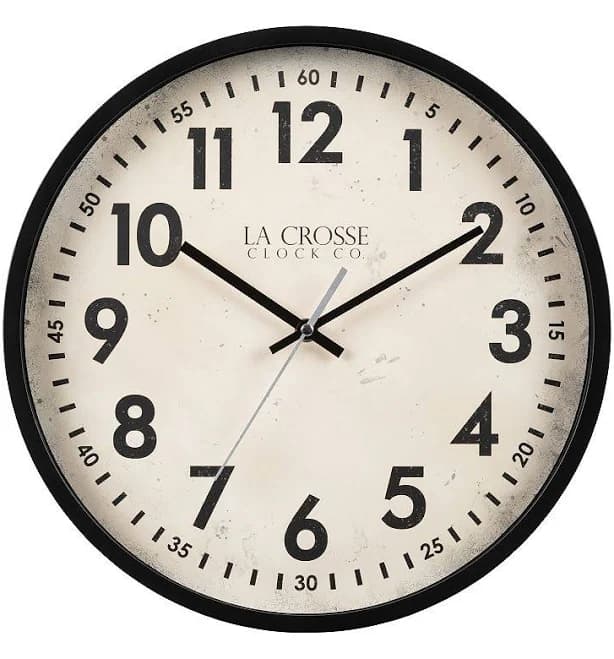 La Crosse Clock Ellis Quartz Analog Wall Clock