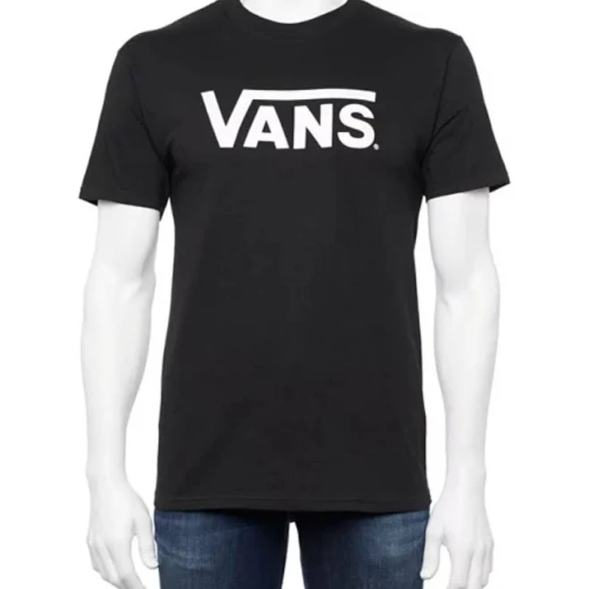 Vans Shirts | Vans Off The Wall Logo Graphic T-Shirt- Black | Color: Black/White | Size: L | Corawalker104's Closet