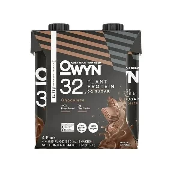Owyn Pro Elite Protein Shake, Chocolate, 4 Ct, 32g