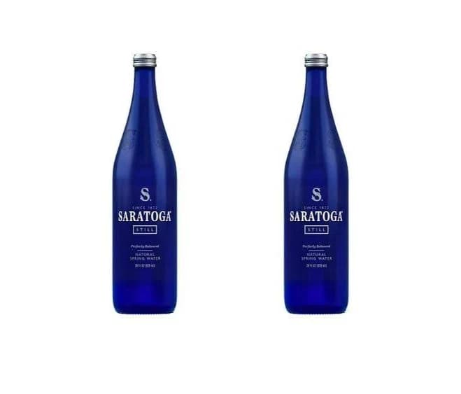 Saratoga Still Natural Spring Water (not Carbonated), Glass Bottle