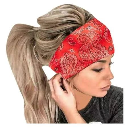 Stretchy Paisley Bandana Headband