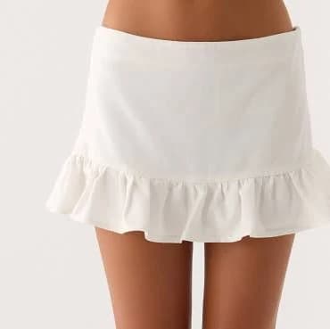 Lucie Mae Linen Mini Skirt