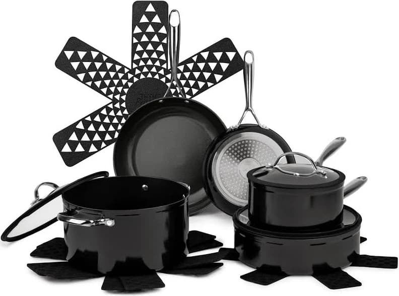 Thyme and Table 12 Piece Nonstick Aluminum Cookware Set