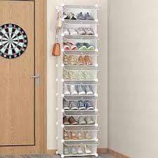 HOMIDEC Shoe Storage, 10-Tier Shoe Rack Organizer for Closet 20 Pair Narrow Shoes Shelf Cabinet for Entryway, Bedroom and Hallway : Home & Kitchen - Amazon.com
