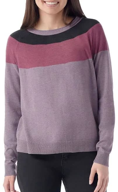 SmartWool Women's Edgewood Colorblock Crew Sweater