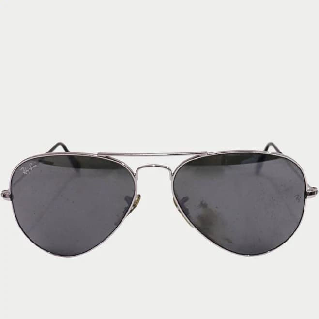 Ray-Ban Aviator Silver Frame Sunglasses | Classic Green Lens Shades