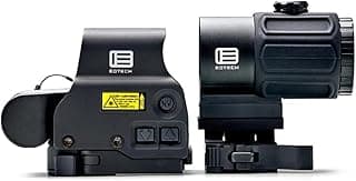 558 Holographic Sight and G43 3X Magnifier Hybrid Sight, Green & Red Dot Scope and 3X Magnifying Glass Combo, Quick Release Rollover Multiplier, for 20mm Rail Mount (Black)
