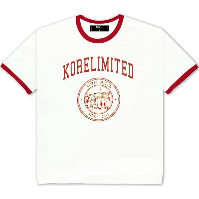 Korean Culture Cropped Ringer Tee