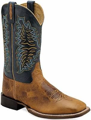 Jama Old West Men's Broad Square Toe Western Boots