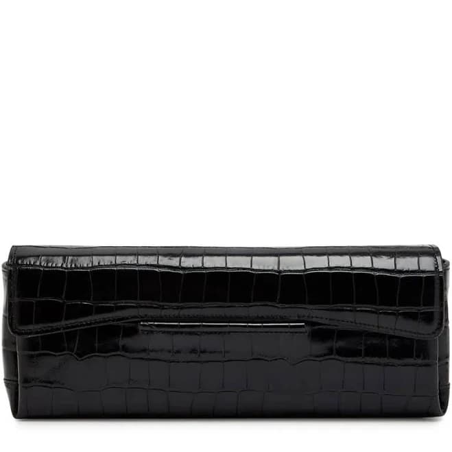 Toteme Croco-Embossed Belted Clutch