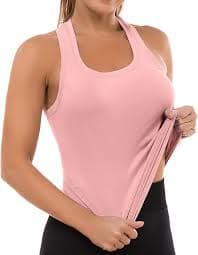 MathCat Workout Tops for Women Seamless Basic Sleeveless Muscle Tank Tops Racerback Athletic Yoga Running Daily Shirts, 1# Blue_02, Small : Amazon.sg: Fashion