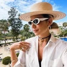 Prada | Accessories | New Prada Pr26zs 7k8z Talc White Dark Grey Oval Unisex Sunglasses | Poshmark