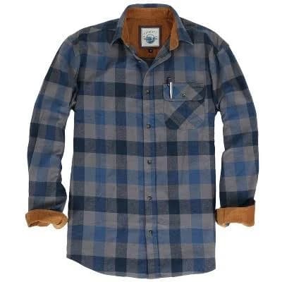 Gioberti Men's 100% Cotton Brushed Flannel Plaid Checkered Shirt