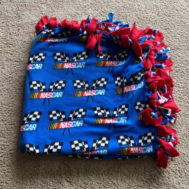 Handmade NASCAR Tie Blanket - New Home