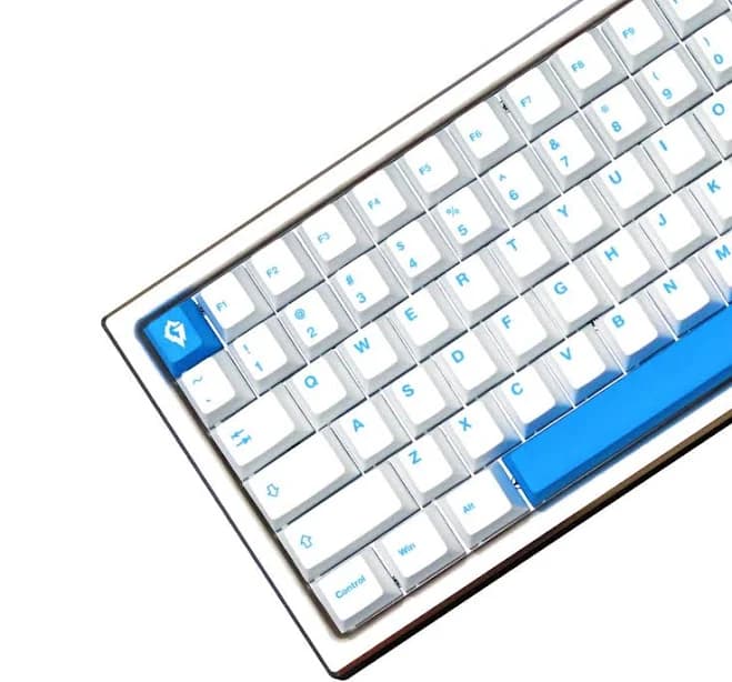 Glacier Blue PBT Cherry Profile Keycaps Set