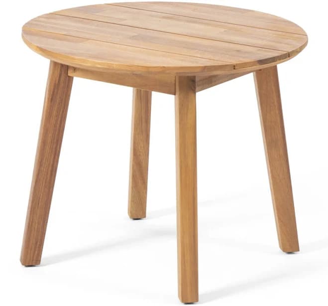Joss & Main Mica Round Acacia Patio Table
