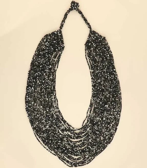Glass Beaded Multi-Strand Necklace