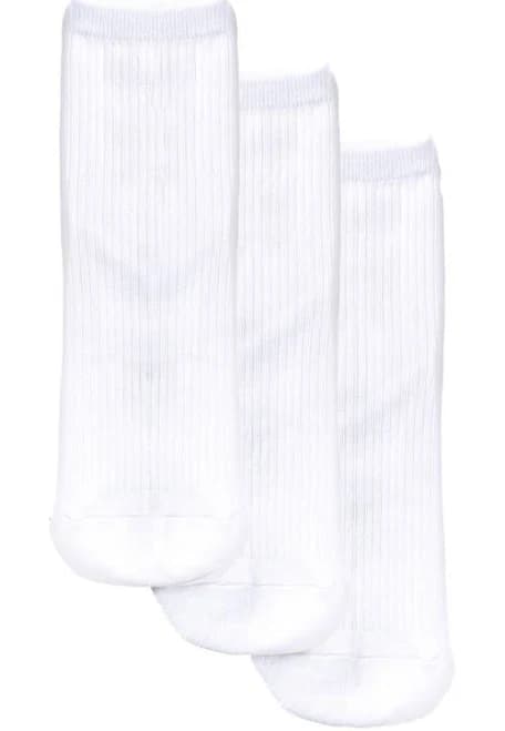 Stems Women's Everyday 3-Pack Cotton Blend Rib Ankle Socks