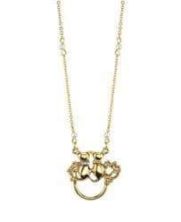 2028 Gold-Tone Simulated Pearl Crystal Double Cat Eyeglass/Badge Holder 28" - Macy's