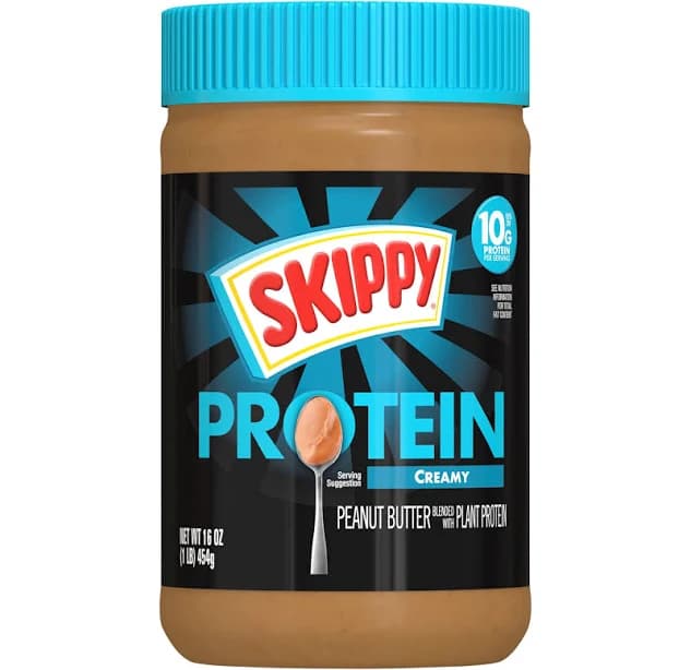 Skippy Creamy Peanut Butter Blended with Plant Protein
