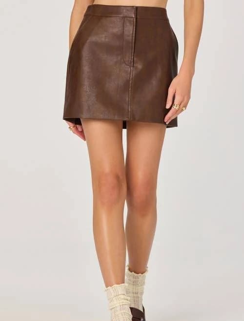 Astr The Label Women's Faux Leather Mini Skirt