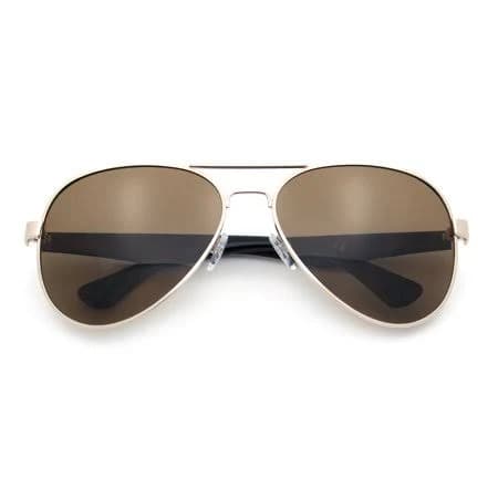 Adult Sa106 Polarized Pilot Aviator Sunglasses for Men Uv400 Metal Frame Gunmetal