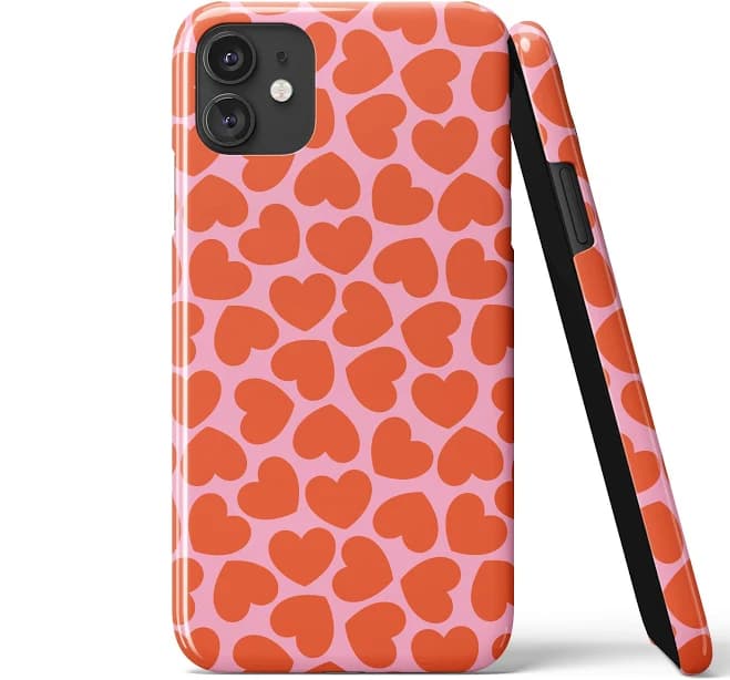 Pink Love Heart iPhone 13 Pro Case