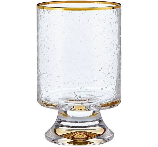 Tablesugar Gold Rimmed Old Fashioned Glass