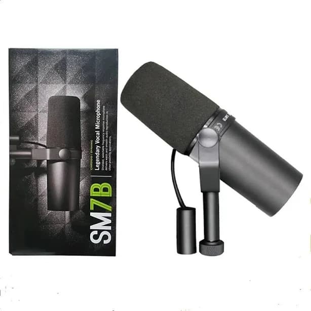 Shure Sm7b Cardioid Dynamic Vocal Mic Professional For Podcast Studio