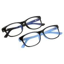 2 Pairs Kids Blue Light Blocking Glasses, Anti Eyestrain & UV Protection, Computer Gaming TV Phone Glasses for Boys Girls - Clear Lens Eye Glasses (Age 4-10) - Walmart.com