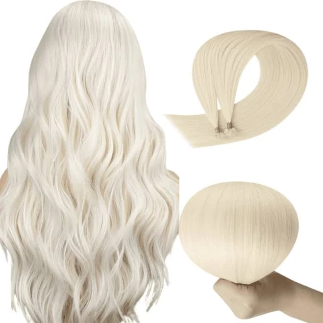Full Shine Pre Bonded Human Hair Extensions K Tip 100% Virgin Human Hair