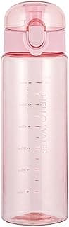 YIKANGHENG Sports Water Bottle, 26oz Transparent Pink Plastic Water Cup with Straw for Sports, Travel, and Outdoors (pink)