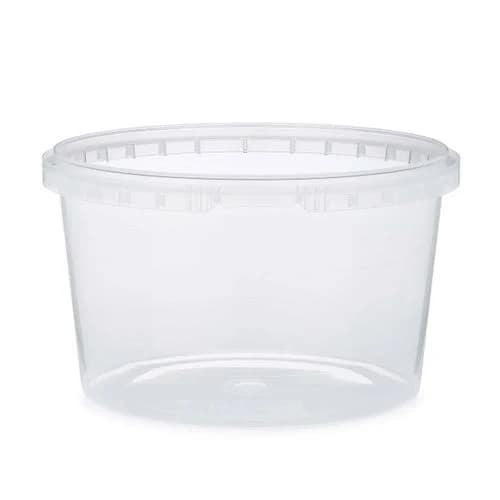 Clear PP Plastic Round Snap-Lock Containers