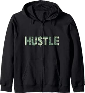 Hustle 1 Dollar - USD Money Maker - Business Zip Hoodie
