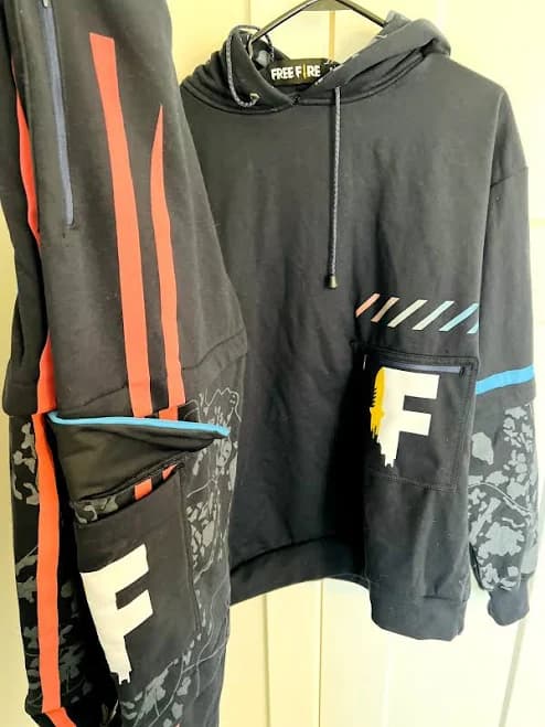Garena Free Fire Promotional Game Hoodie And Pants Size Large - Rare