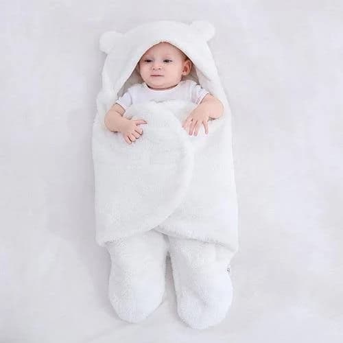 Newborn Baby Fluffy Fleece Swaddle Blanket
