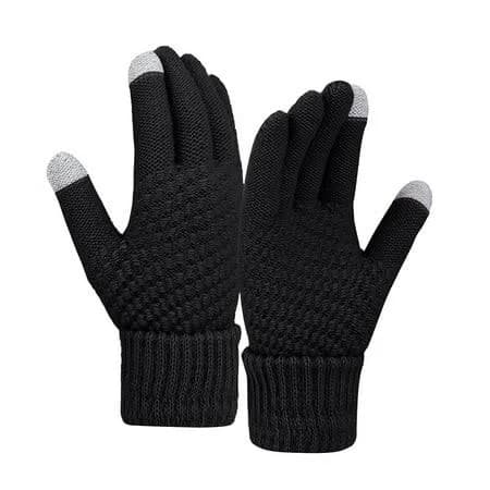 Baberdicy Women's Fleece Knitted Wool Gloves