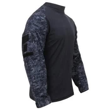 Rothco Midnight Digital Camo Tactical Airsoft Combat Shirt