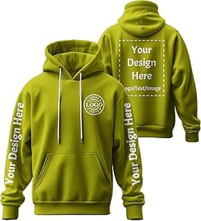 Bulk Custom Hoodie Unisex Customized Hoodies Design Your Own Personalized Sweatshirt Add Your Logo Text