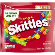 skittles candies, bite size, original, sharing size, 15.60 oz (442.3 g)