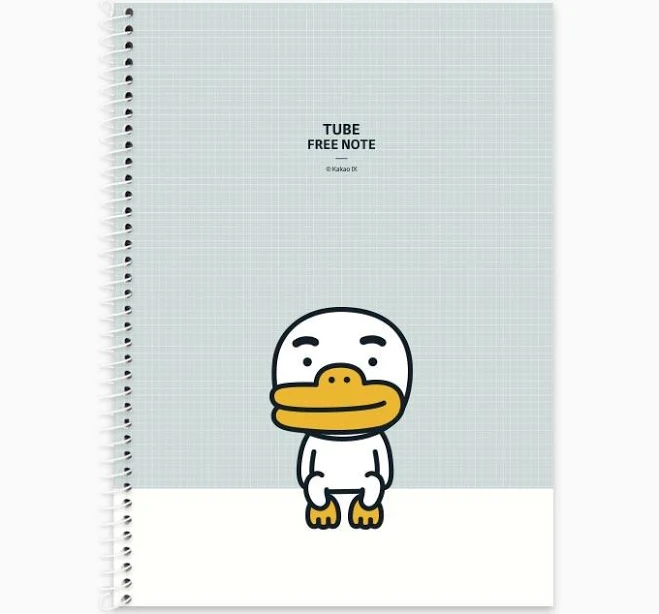 Free B5 Spiral Bound Blank Notebook Tube